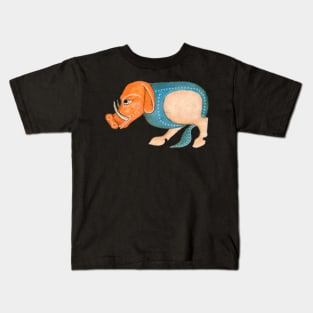 Medieval pig Kids T-Shirt